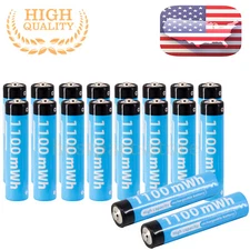 1.5V AAA Li-ion Lithium ion Rechargeable Batteries Battery 1100mwh W/ Box Lot