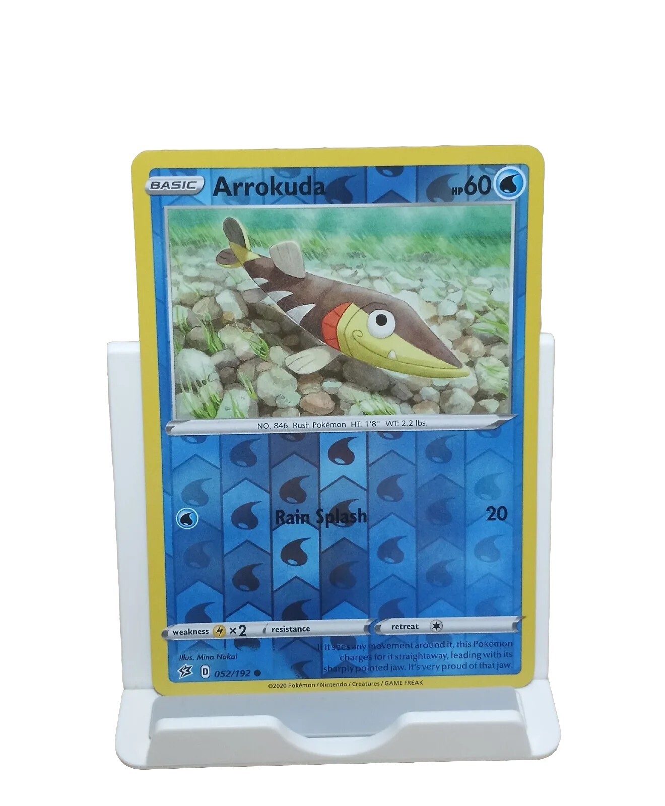 Arrokuda 052/192 Reverse Holo Rebel Clash Pokemon TCG Card
