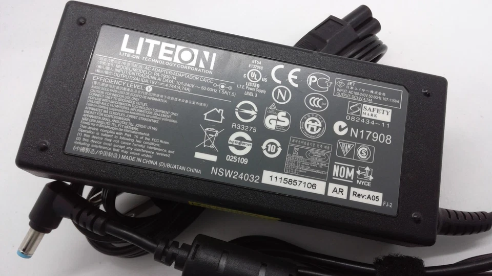 Genuine LITEON 90W 19V 4.74A PA-1900-34 For Acer Aspire V5-571 Laptop AC Adapter - Image 3 of 3