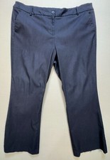 Lane Bryant Womens Dress Pants Size 24 Navy Slash Pockets Stretch Business