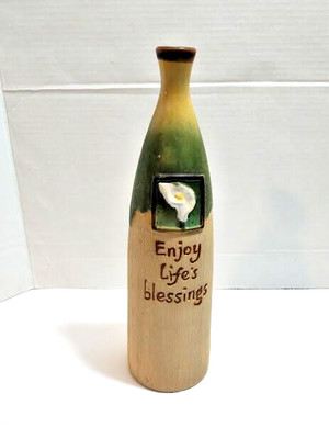 Enjoy Life's Blessings Decor Kitchen Wine Bottle