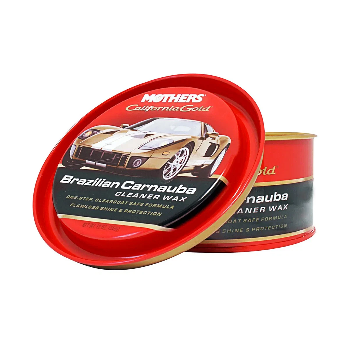 Mothers 05500 California Gold Brazilian Carnauba Cleaner Wax Paste 12 oz