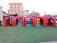 5 in 1 Inflatable Soccer Dart Knock Down Ring Ross Outdoor Carnival Game For Fun