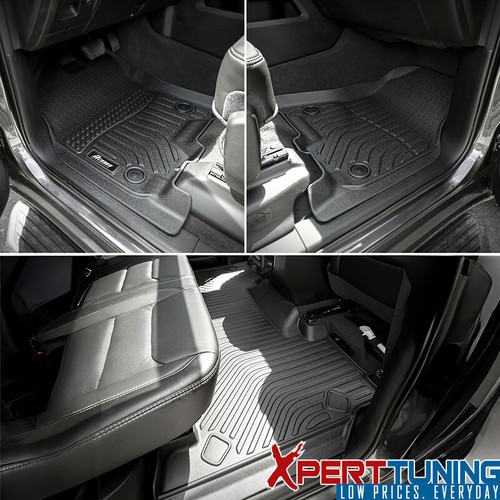 Fits 19-24 Ram 1500 Crew Cab All Weather 3D Molded TPE Floor Mats Carpets Liner - Picture 3 of 9