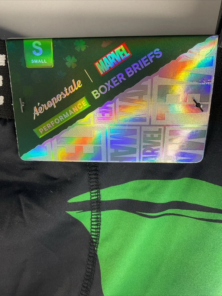 Marvel - Cuecas boxer Deadpool "Leprechaun" - Tamanho masculino pequeno 28-30, novas. (L2) - Imagem 4 de 4