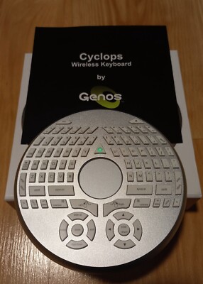 Genos Cyclops Bluetooth Keyboard Remote Mouse iOS Android Devices with Touch Pad