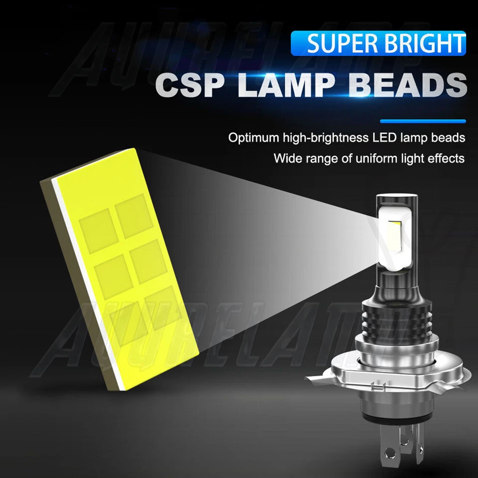 Ultra Bright LED headlight Bulb for KTM H4 12V 60/55W P43T pn 57111038000 Hi-Low Foto 4 de 4