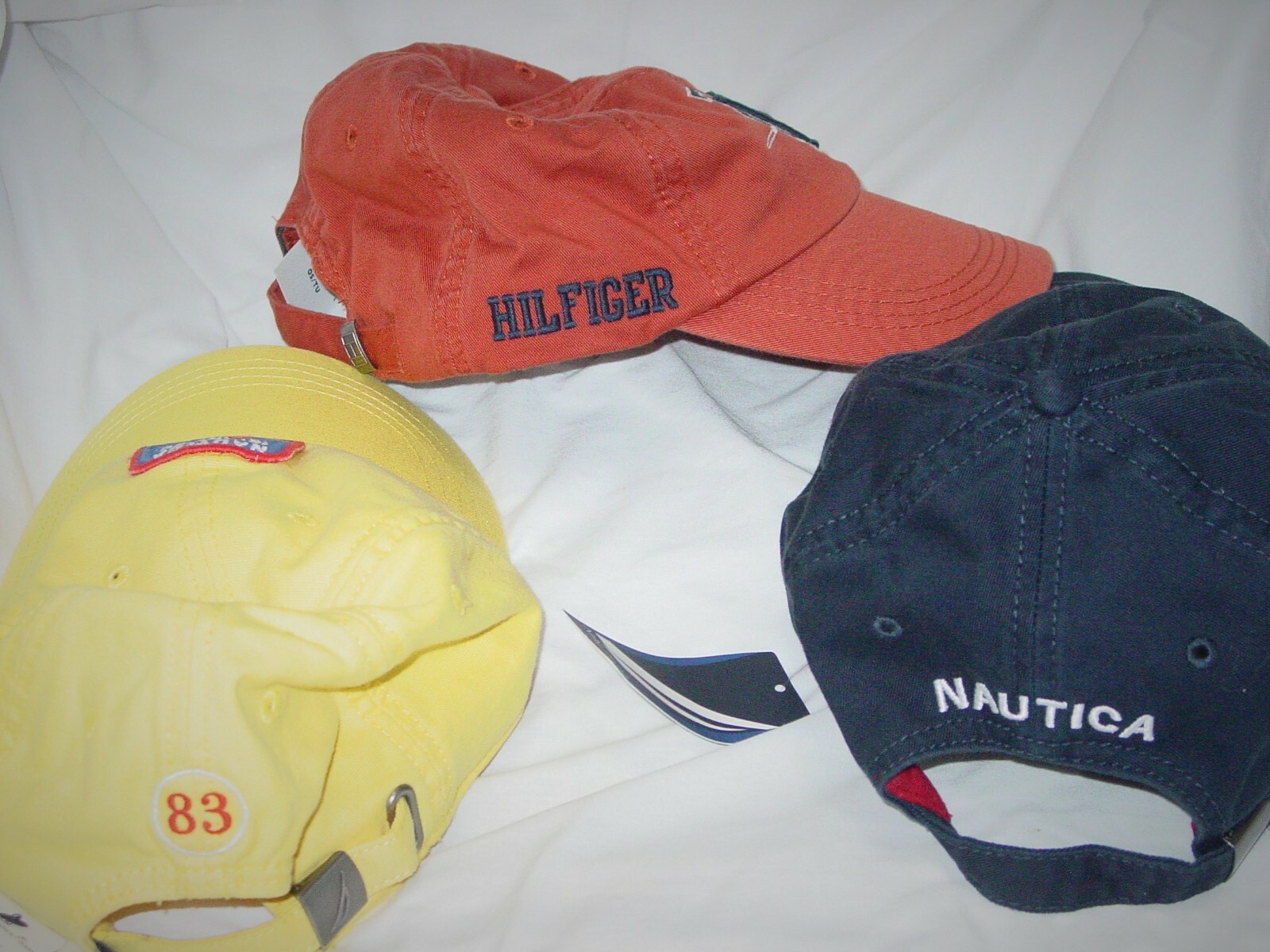 3 NWT OOP MEN'S EMBROIDERED NAUTICA & TOMMY HILFIGER HATS - ADJUSTABLE-OSFA thumbnail 3