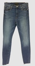  200 Black Orchid Women Blue Denim Stretch Ankle High-Rise Skinny Jeans Size 27