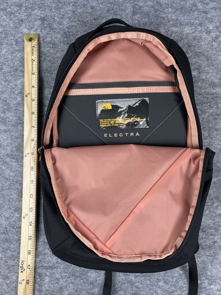 The North Face Electra 12L Backpack Black and Rose Gold | eBay The North Face Electra 12L Backpack Black and Rose Gold | eBay