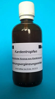 Karden Tropfen 100 ml Extrakt Lösung Kardenwurzel Wilde Karde Auszug Weberkarde