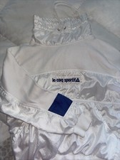 LE Coq Sportif Pullover Jacket White with Dark Blue Detail