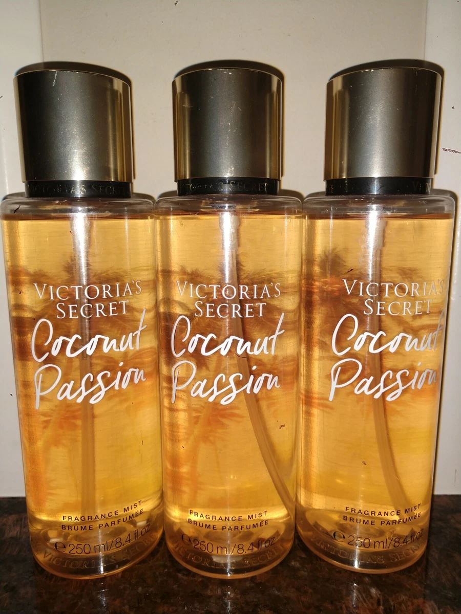 3( Three) New VICTORIA SECRET  COCONUT PASSION Fragrance Mists