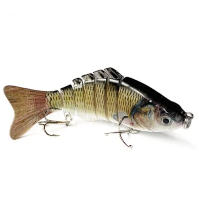 Leurre Articulé  Gardon Rotengle 7 Segments Pêche Carnassier Brochet Sandre - Photo 1/3