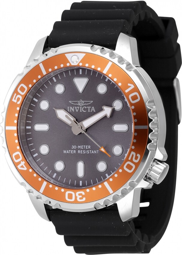 Мужские часы Invicta Pro Diver с кварцевым серым циферблатом 47224