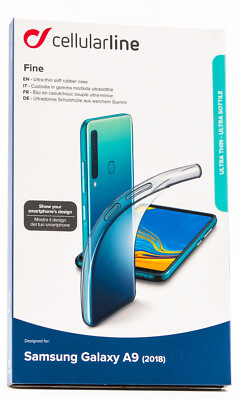 Cellularline Fine Schutz Hülle Samsung Galaxy A9 2018 Handy Tasche Back Case 367