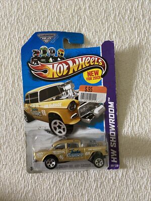 ホットウィール 55 シボレー ガッサー チェイス ゴールド。 2013 Hot Wheels HW Showroom 55 Chevy Bel Air Gasser Gold #190