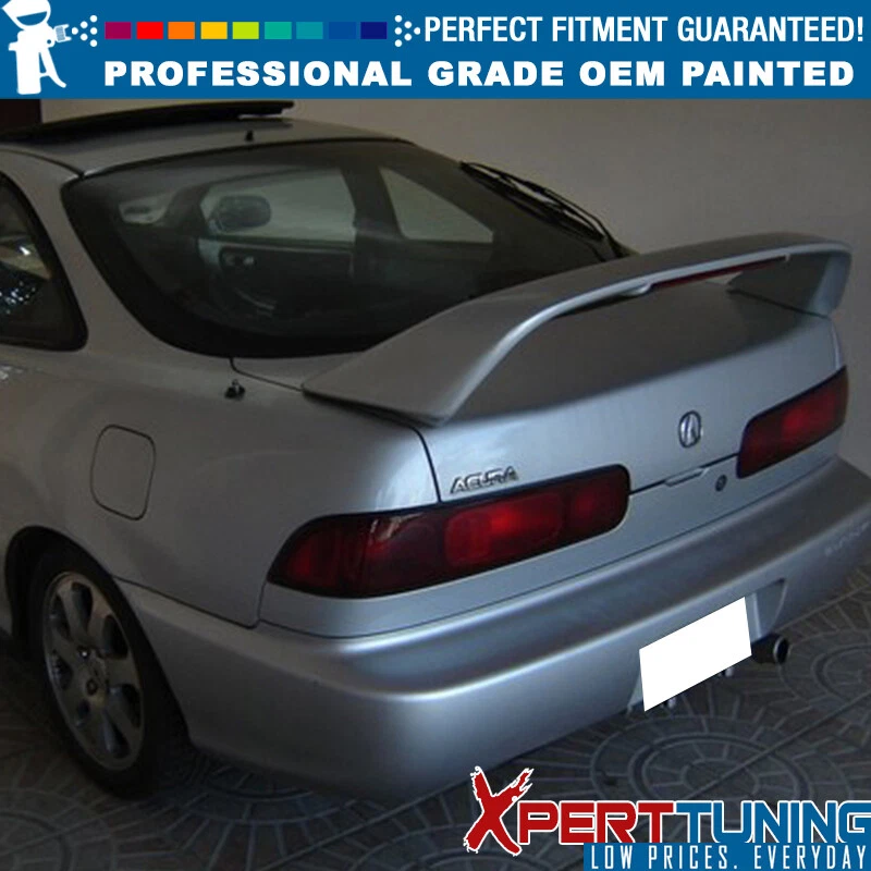 Fits 94-01 Acura Integra DC2 Type R Rear Trunk Spoiler Painted #NH583M Silver - Изображение 2 из 4