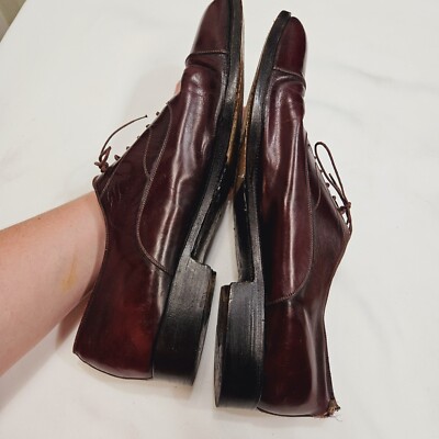 Salvatore Ferragamo Men\'s Padova Oxford‎ Sz 13 B Merlot Calfskin Dress Shoe FLAW Salvatore Ferragamo Men main image 3