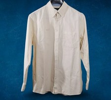 Charles Tyrwhitt Men's Loose Fit Dress Shirt Cream/Beige Size Large 16.5