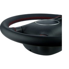 Lenkradhülle passend Seat Ibiza 6L Lenkradbezug Echtleder Lenkrad Bezug Naht rot