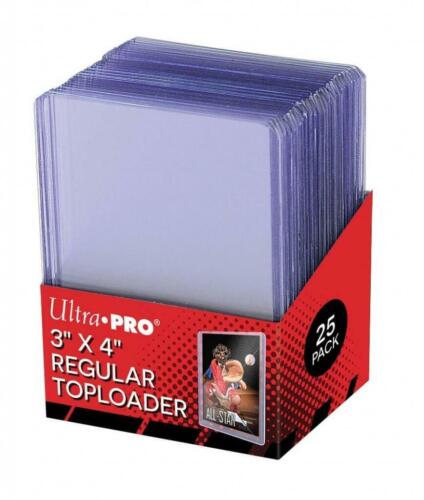 Ultra Pro Toploader Clear (25x pc) Pokemon YUGIOH MAGIC Vanguard Sports Card - Picture 1 of 1