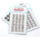 288sets/lot Sew-on PressSnap Buttons Metal Snap  Buttons for Sewing Clothing