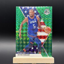 Kevin Durant #251 2019-20 Panini Mosaic Green Prizm USA