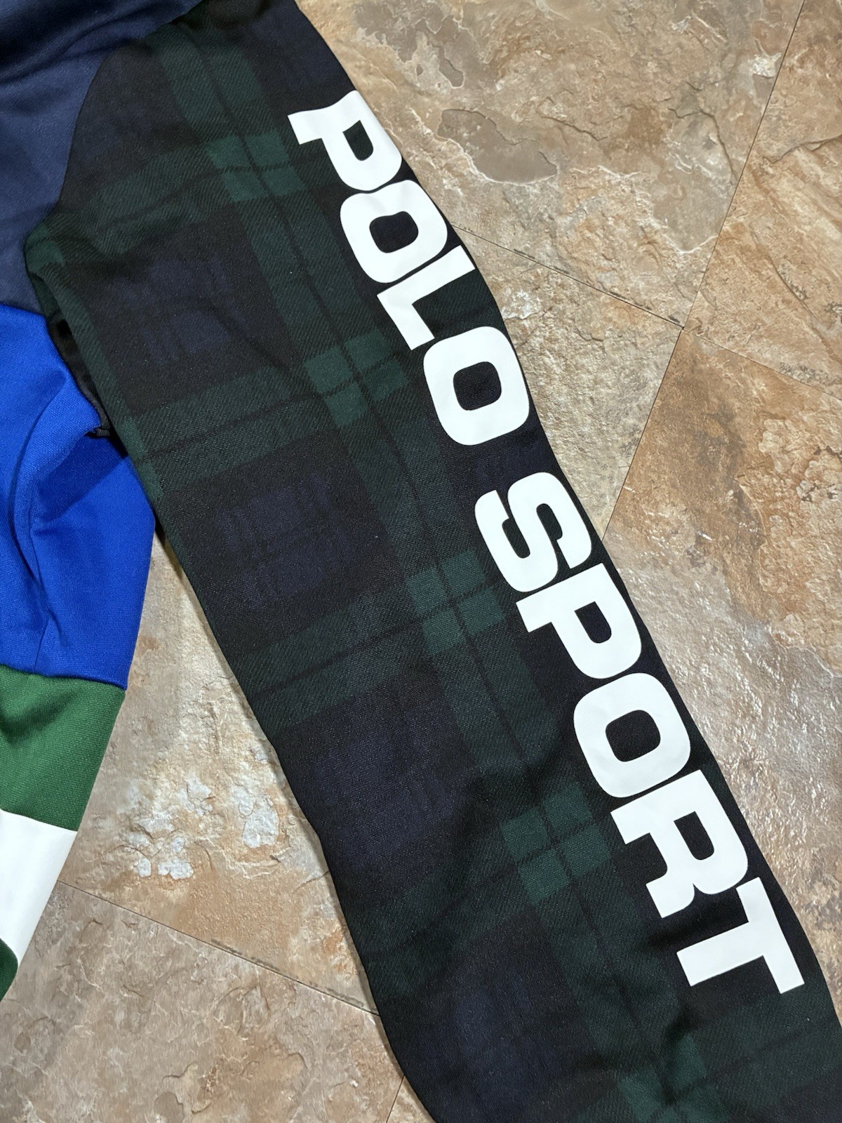 Polo Sport Performance Patchwork Color Block Hood… - image 3