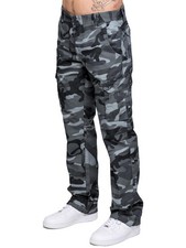 Kruze Mens Military Combat Work Trousers Camouflage Cargo Camo Army Casual Pants
