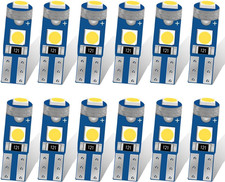 12pcs T5 74 73 37 2721 Led Bulb 12 Volt Replacement Bulbs - Bright 3030 3smd Led 12pcs T5 74 73 37 2721 Led Bulb 12 Volt Replacement Bulbs - Bright 3030 3smd Led