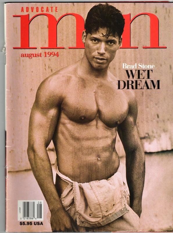 Vintage    Aug. 1994    ADVOCATE MEN Magazine,  Playgirl-Like, Cover: Brad Stone