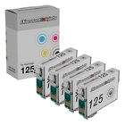 4PK 125 T125 Ink Cartridges For Epson NX125 NX127 NX130 NX230 NX420 NX530 NX625