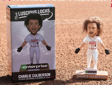 2019 Charlie Culberson Richmond Flying Squirrels SGA Hair Bobblehead NIB
