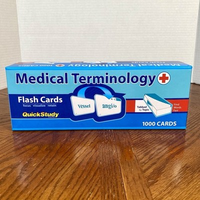 Medical Terminology & Abbreviations 1000 Flash Cards ~ QuickStudy by Barcharts