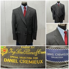 Traje Daniel Cremieux Loro Piana 44/46R Chaqueta 36x30 Pantalones Pantalones Pantalones GlenCheck 2 piezas