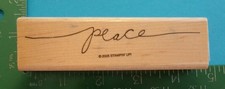 Stampin Up PEACE Rubber Stamp Saying Christmas Religious 1