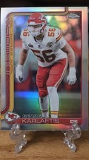 2025 Topps Chrome NFL #152 George Karlaftis Refractor Chiefs