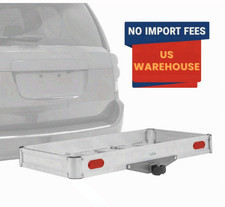 Aluminum Cargo Carrier 500 Lb Cap Folding Hitch Rack Elevate Outdoor - 50