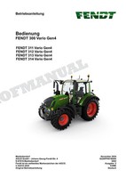 Fendt 300 311 312 313 314 Vario Gen4 Traktor Betriebsanleitung Bedienung Buch