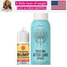 Piercing Aftercare Kit: Keloid Piercing Bump Solution Oil15ml Piercing Af...