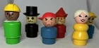 Vintage Fisher Price Little People Figures Lot of 6 Vintage Little People 80s