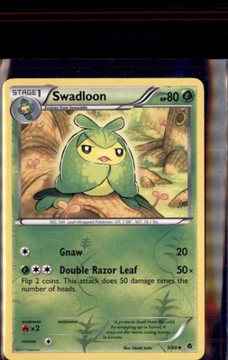Pokemon Emerging Powers Swadloon 5/98 Uncommon Reverse Holo