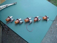 Nice Set 5 Vintage International Truck Cab Chrome Marker Lights 861799r92