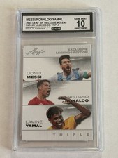 2024 Leaf Exclusive Legends Edition Triple Messi Ronaldo Yamal #ELE- 45 CCG 10
