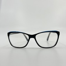 Success SS121 Eyeglasses Frames Black Blue Full Rim 53-17-140 4586