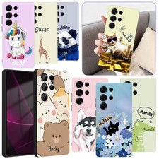 Cute Animal Personalised Phone Case Gel Cover For Samsung Galaxy S25 A16 A15 A36