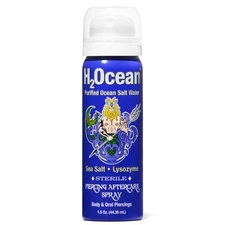 Piercing Aftercare Spray Sea Salt for Ear Nose Navel Oral 1.5oz