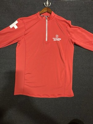 Virus 1/4 Zip Shirt Mens XL Red Performance Wicking Athletic Streettech