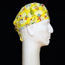 The Cat in the Hat on Yellow Theme Scrub Hat